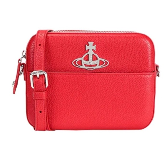BNWT Vivienne Westwood RED “Johanna” Crossbody Bag - Picture 2 of 10